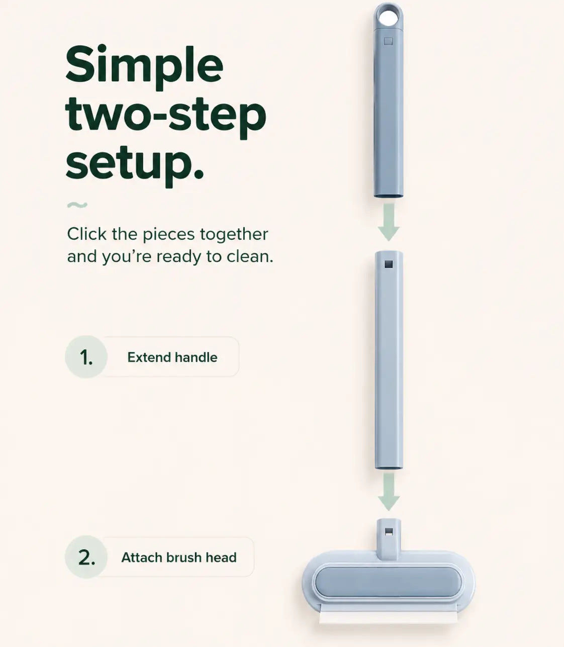 easy to use 4 in 1 pet hair remover brush