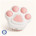 Close up grooming brush paw shape pink, CE mark european quality