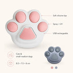 Pet steam brush dimensions and UV sterilization features